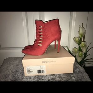 BCBG Red Booties